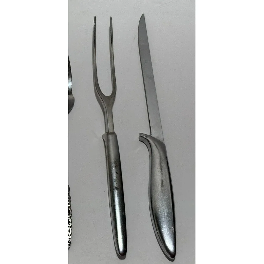Gerber Meat Fork + Knife  Legendary Blades Siegfried Stainless Serving‎